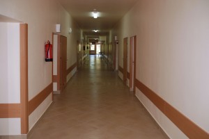institutional assisted living hallway