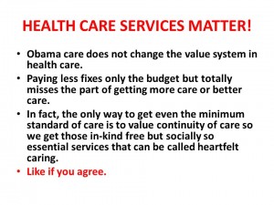 Health Care Services Matter text block